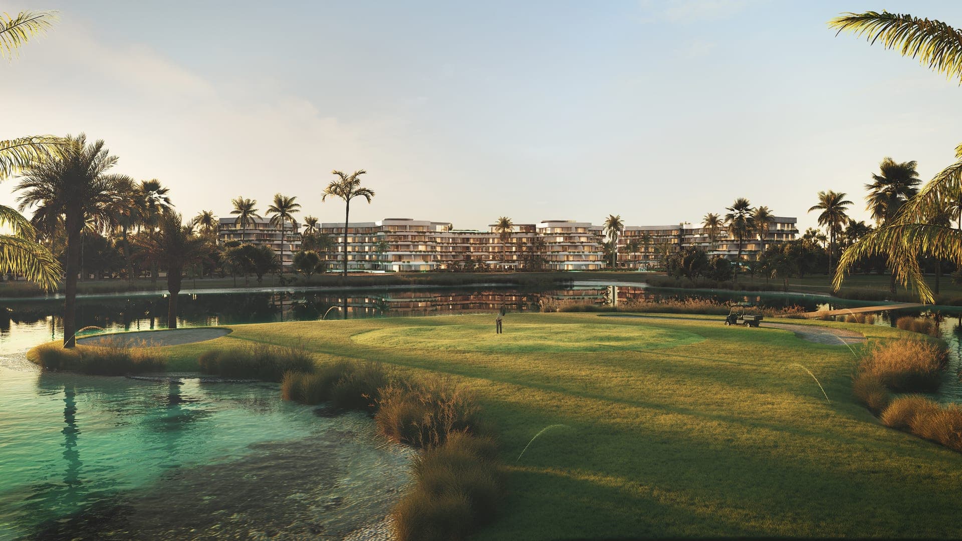 Sun Garden — Golf y lago