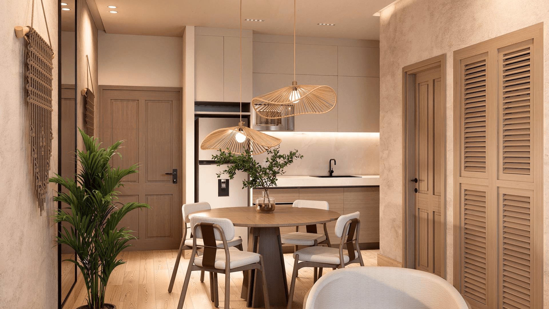 Universo Salado — render de interiores