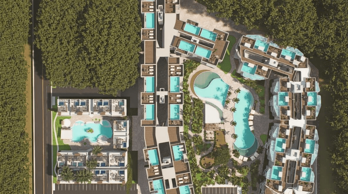 Universo Salado — vista aérea, White Sands, Punta Cana