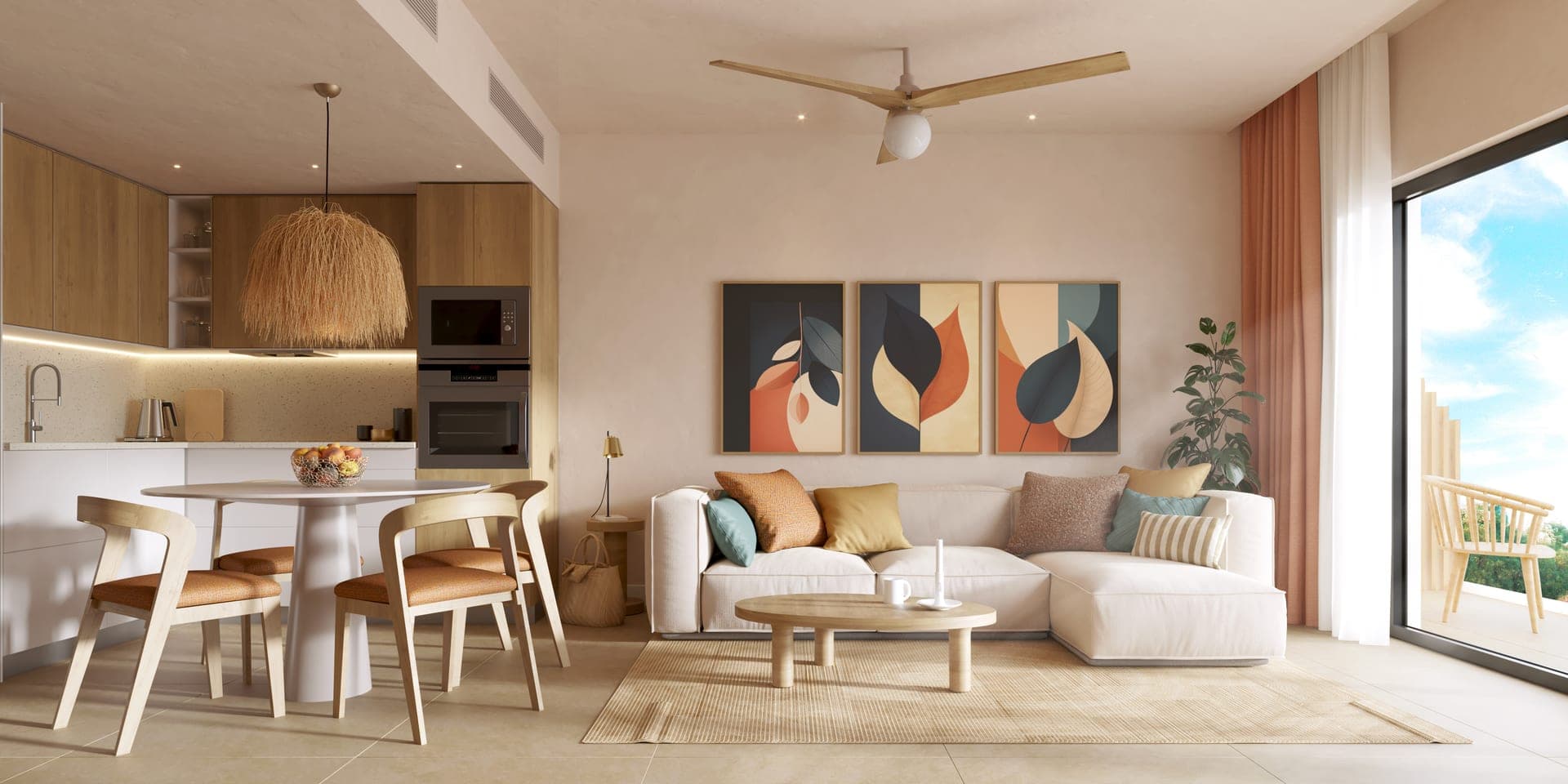 Moon Garden 2 — Living · kitchen