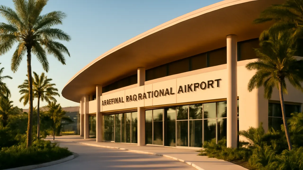 Terminal del aeropuerto de Punta Cana en luz cálida de atardecer, destacando la expansión y crecimiento aeroportuario en 2026