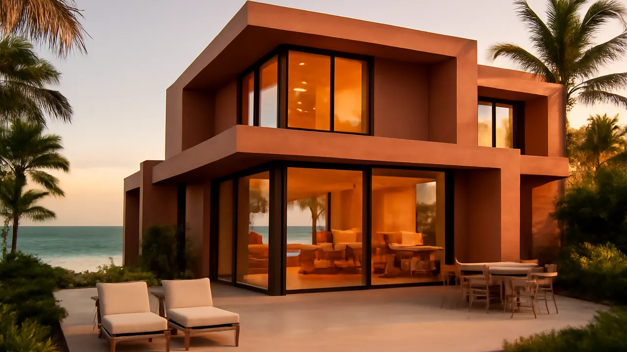 Modern beachfront villa in Punta Cana with turquoise ocean views, illustrating essential steps for a successful purchase