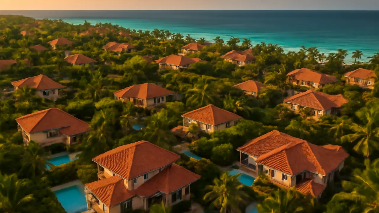 Luxury residential area in Punta Cana with homes and vacation rental properties, reflecting current opportunities and trends